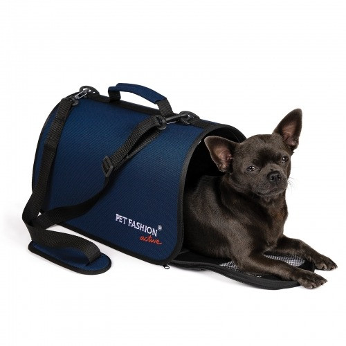 Сумка-перенесення для собак і котів Pet Fashion «Vesta» 38 х 22 х 22 см Синя