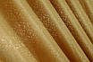 Комплект штор (2шт. 1,5х2,7м.) жакард однотонний. Колір золотистий. Код 354ш 30-092, фото 6