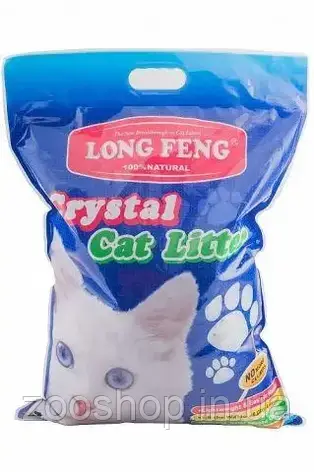 Long Feng Crystal Cat Litter силікагелевий наповнювач для котів 5 л, фото 2