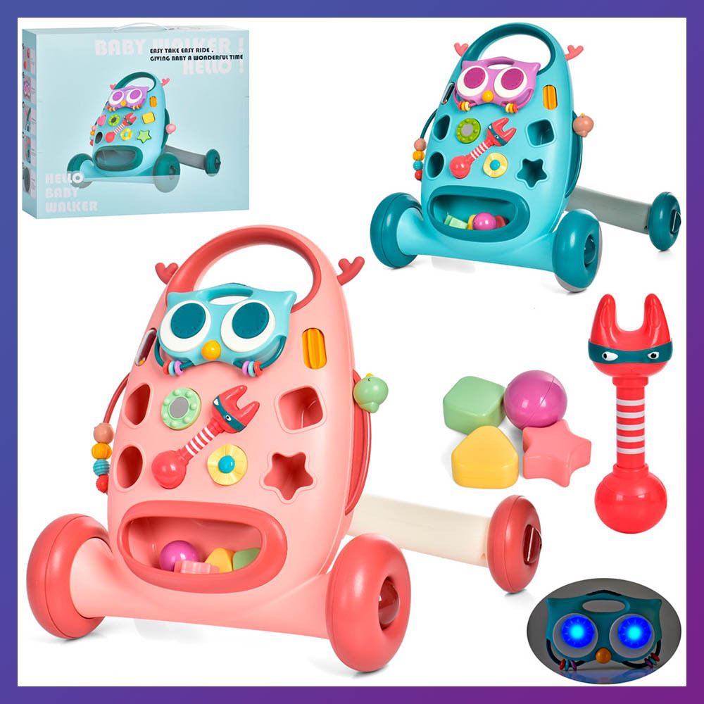 Дитячі ходунки-каталка ігровий центр 2 в 1 Baby Walker K5, фото 1