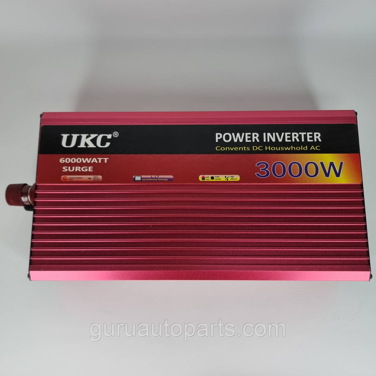 UKC Інвертор 12-220, перетворювач напруги 12V - 220V 3000W, power inverter з функцією плавного пуску