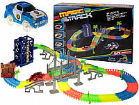 Автомобільна траса для дітей Magic Track Luminous, що світиться в темряві, з гоночним автомобілем 211елемент