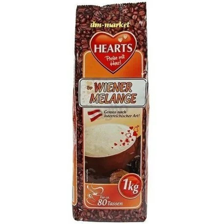 Розчинна кава Капучино Hearts Wiener Melange 1 кг