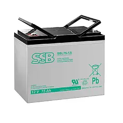 Акумуляторна батарея для ДБЖ AGM SSB SSB SBL 75-12i 12V 75Ah