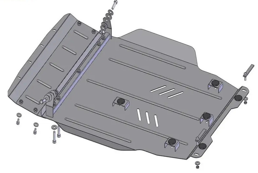 Захист двигуна Mitsubishi Lancer 10 (2007-2015) Кольчуга, фото 1