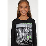 Дитяча кофта лонгслів H&M для дівчинки 8-10 років - р.134/140, фото 2