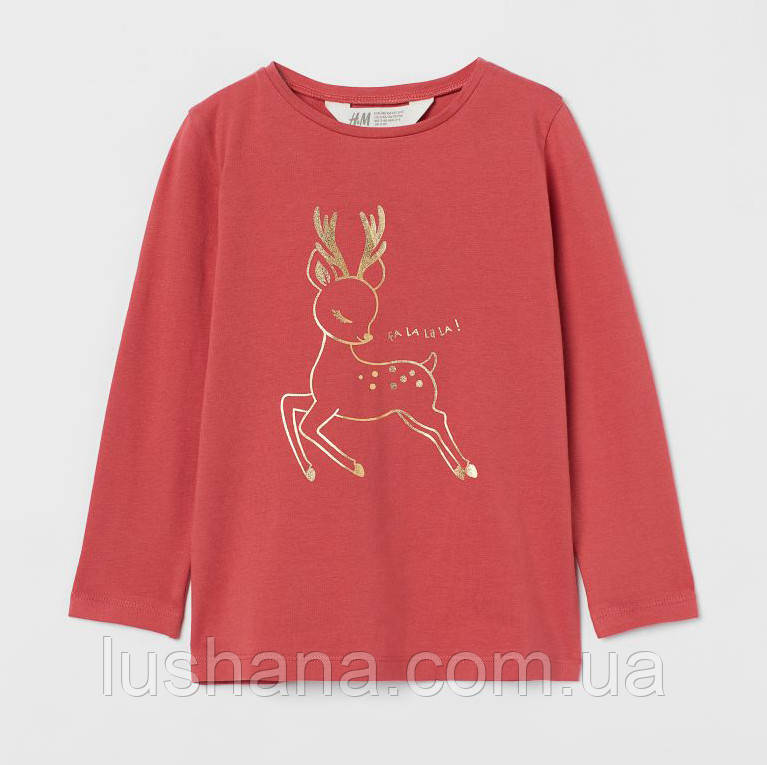 Дитяча кофта лонгслів H&M для дівчинки р.92 - 1,5-2 роки