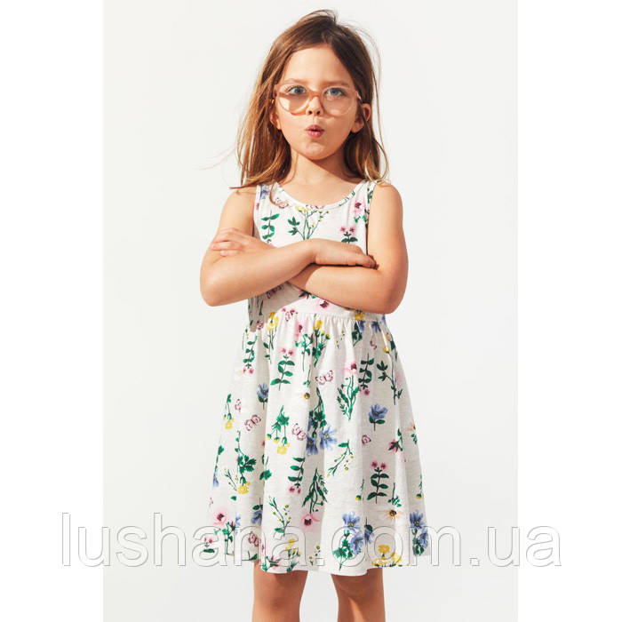 Дитяча сукня сарафан H&M на дівчинку 2-4 роки - р.98/104 - квіти - 11412, фото 1