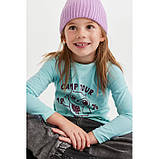 /70045/ Дитяча кофта реглан лонгслів H&M для дівчинки р.110/116 - 4-6 років, фото 4