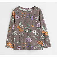 Дитяча кофта лонгслів реглан H&M для дівчинки р.110/116 - 4-6 років