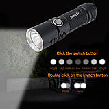 Ліхтар Boruit BC10 + Акумулятор 26650 (3600LM, 4000mAh, Cree XHP70.2 LED, IPX8, PowerBank), фото 3