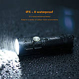 Ліхтар Boruit BC10 + Акумулятор 26650 (3600LM, 4000mAh, Cree XHP70.2 LED, IPX8, PowerBank), фото 8