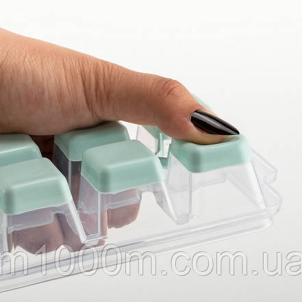 Форма для льда с крышкой с силиконовым дном кубик dunyaplastik - фото 4 - id-p570153985