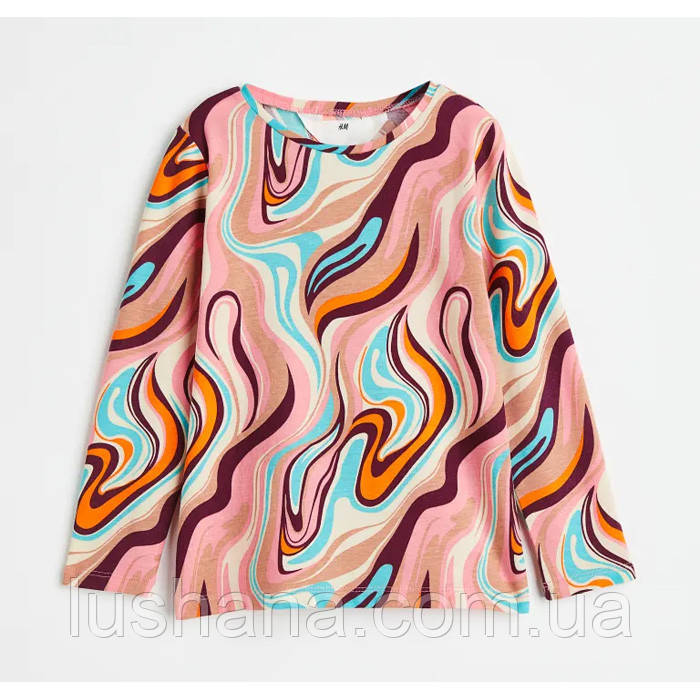 /70043/ Дитяча кофта реглан лонгслів H&M для дівчинки р.98/104 - 2-4 роки
