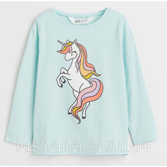 Дитяча кофта лонгслів H&M для дівчинки р.134/140 - 8-10 років