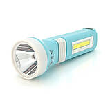 Ліхтарик ручний Voltronic LH-910+Solar, 1+1 режим, вбудований акум, 220B, Blister (LH-910/28954), фото 3