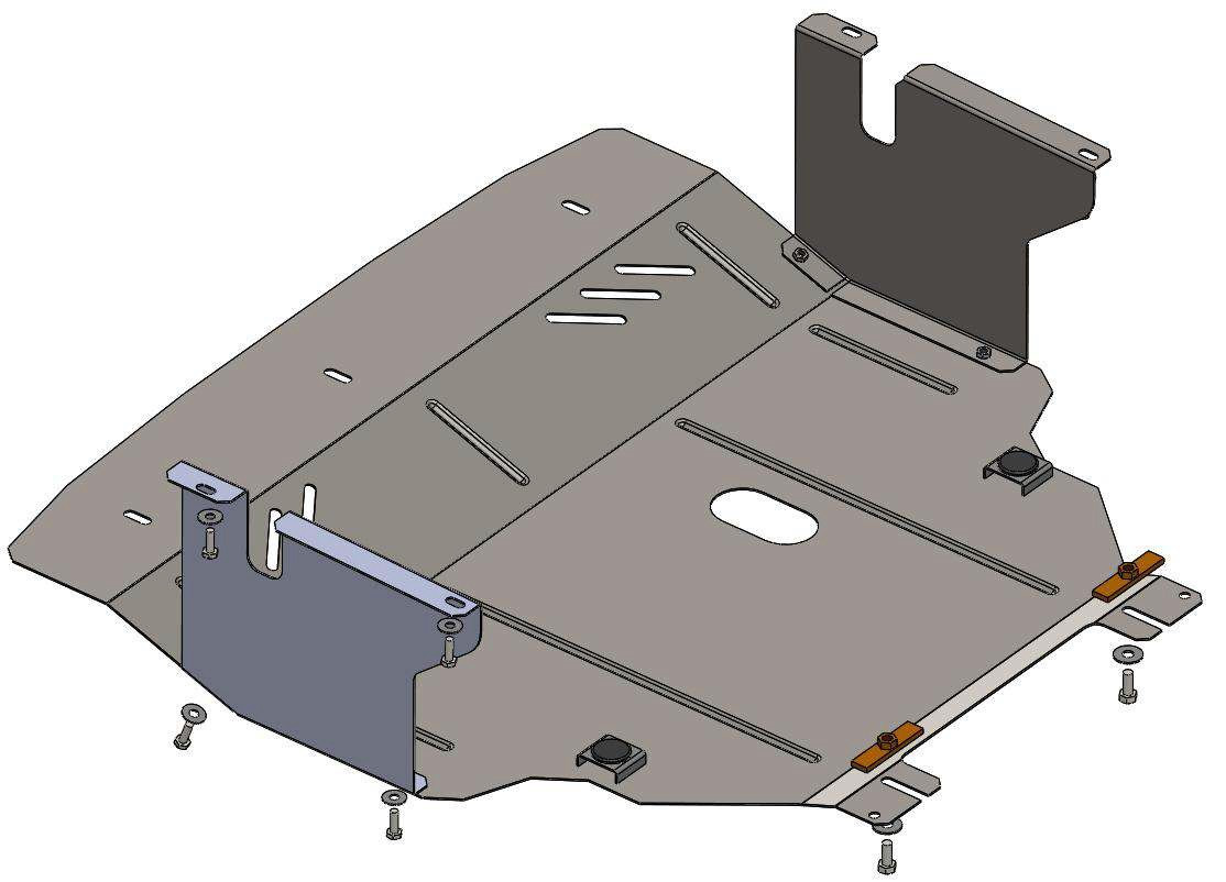 Захист двигуна Nissan Primastar (2001-2014) Кольчуга, фото 1