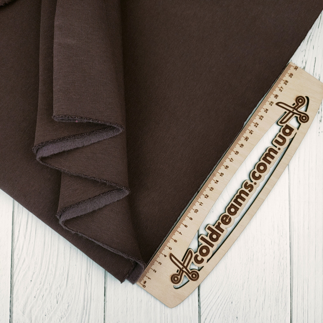 Тринитка з НАЧІСОМ Брауні, щільність 340 г/м2,