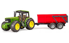 Іграшка Bruder Трактор John Deer з причепом 1:16 (02057)