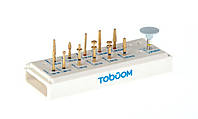 Набор боров для препарирования зубов под керамические и циркониевые коронки FG 1112D Toboom