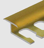 Гибкий алюминиевый профиль, для плитки 8 мм, длина 2,5 м, Золото