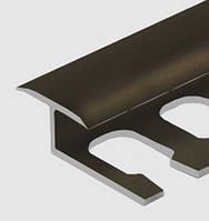 Гнучкий алюмінієвий профіль, для плитки 8 мм, довжина 2,5 м, Бронза