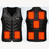 Терможилет з підігрівом "Eco-obigriv Multi-size-7" з регулюванням об'єму, 7 зон обігріву, 3 режими контролю температури B M-XL