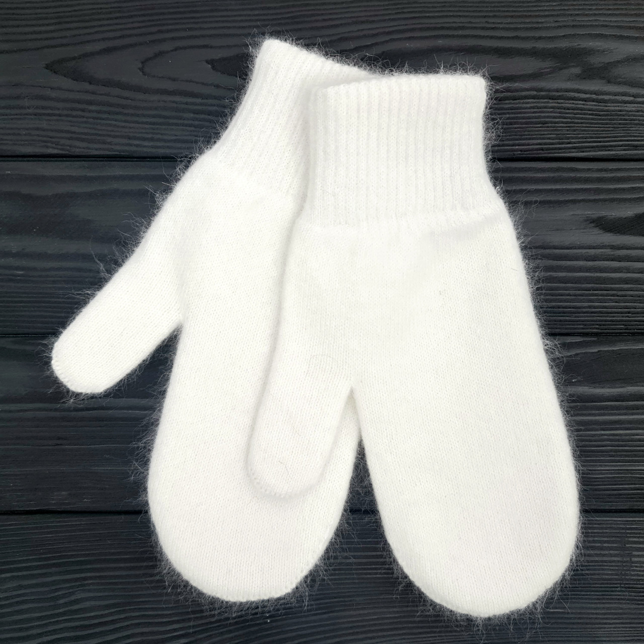 Рукавиці жіночі зимові M&JJ (ангора+віскоза+вовна+ПА) One Size Молочний 4102