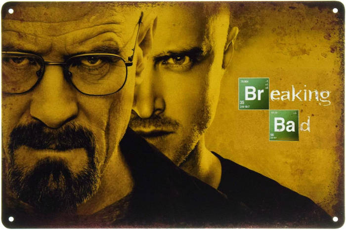 Металлическая табличка / постер "Во Все Тяжкие / Breaking Bad" 30x20см ...