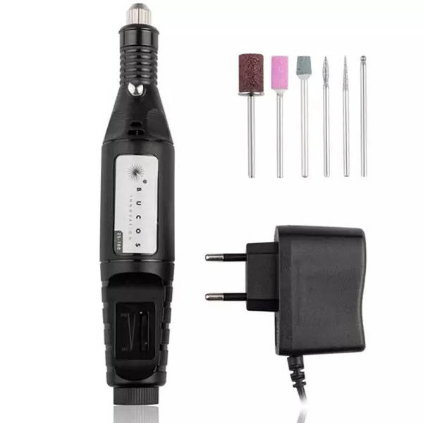 Ручка фрезер для манікюру Bucos Nail Drill ZS-100, 20000 обертів, чорна