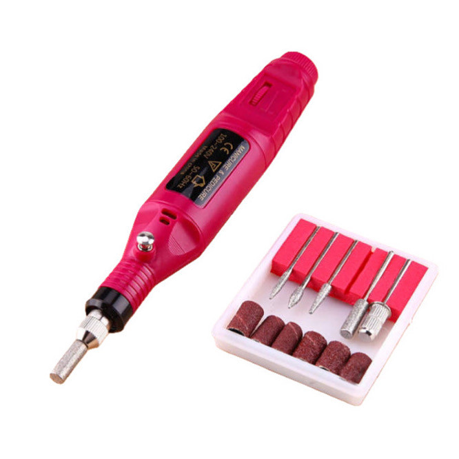 Ручка фрезер для манікюру Bucos Nail Drill ZS-100, 20000 обертів, червона