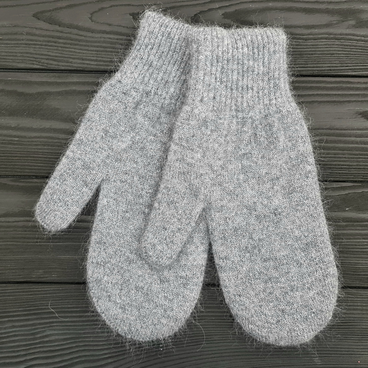 Рукавиці жіночі зимові M&JJ (ангора+віскоза+вовна+ПА) One Size Сірий 4098