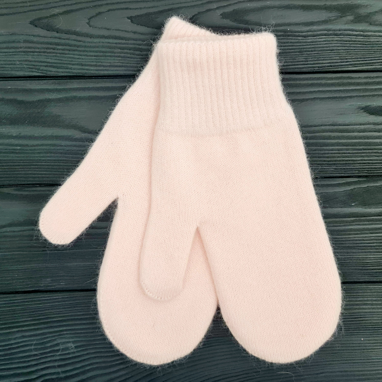 Рукавиці жіночі зимові M&JJ (ангора+віскоза+вовна+ПА) One Size Персиковий 4103