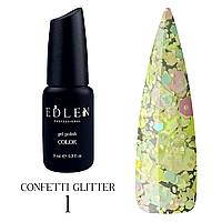 Глиттер №01 Edlen Confetti Glitter 9 мл