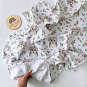 Пелюшка муслінова Organic cotton совы 100*80 см