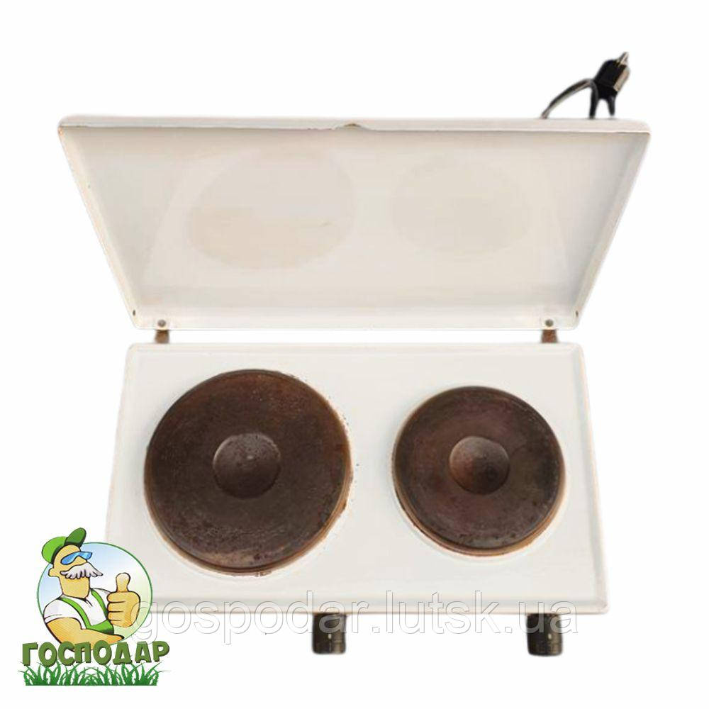 Плита електрична на дві конфорки з кришкою потужнісю - 3000 Вт настільна б/в електроплитка з Німеччини в хорошому стані, фото 1