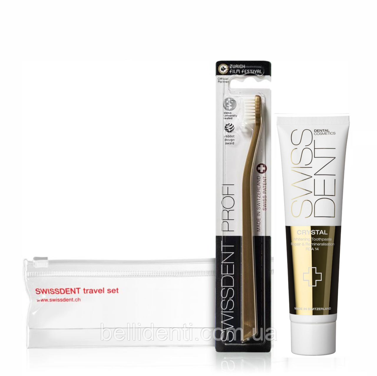 Дорожній набір SwissDent Small Crystal