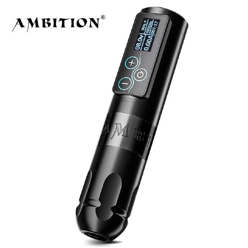 Бездротова модульна тату машинка AMBITION VIBE BLACK, фото 1