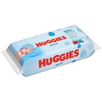 Влажные салфетки Huggies Pure 56шт