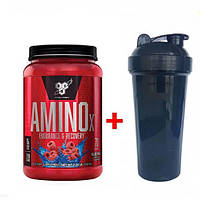 Комплект Аминокислота BSN Amino X 1.01 кг Синяя малина + Шейкер (295108)