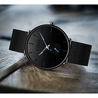 Мужские наручные часы Civo Tower Black стильные статусные мужские наручные часы для военнослужащих водостойкие