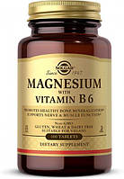 Магний с витаминов Б6 Солгар / Solgar Magnesium with Vitamin B6 - 100 таблеток (599215)