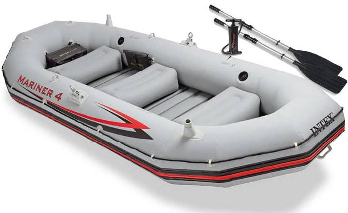 Човен надувний чотиримісний MARINER 4 Intex 68376 (328x145x48 см), фото 1