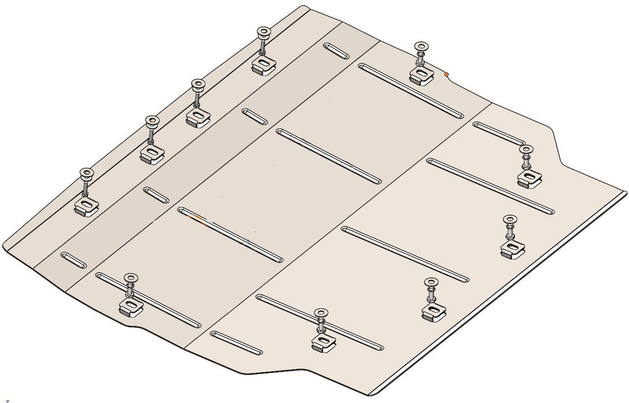 Захист двигуна Range Rover Discovery Sport (з 2019--) Кольчуга, фото 1