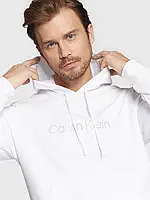 Мужская толстовка теплая с начесом Calvin Klein худи с капюшоном Кельвин Кляйн