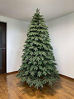 Искусственная пушистая новогодняя качественная елка и ели Премиум (высота 2.20 м) литая (Зеленая) , елки микс