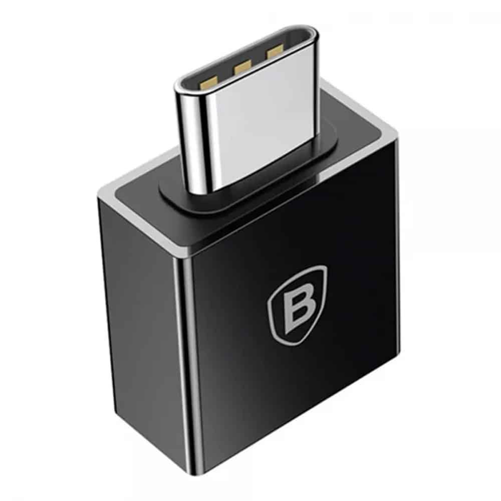 Перехідник Baseus Exquisite Type-C Male to USB Black CATJQ-B01