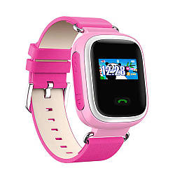Дитячий розумний годинник Smart Baby Watch Q60 GPS, Рожевий / Наручний смарт годинник для дівчинки з gps трекером
