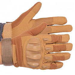 Тактичні рукавички із закритими пальцями Пісочні, розмір L / Мото рукавички закриті