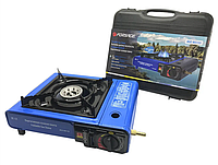 Газова портативна плита з перехідником під побутовий балон FORSAGE в кейсі